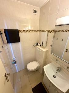 Koupelna v ubytování Ferienwohnung Oceanview Marina Wendtorf