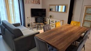 TV a/nebo společenská místnost v ubytování maison de ville