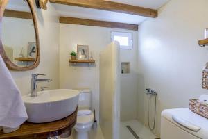 Koupelna v ubytování Plismoní