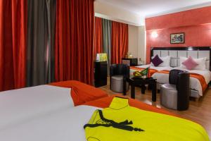 Postel nebo postele na pokoji v ubytování Hotel Meriem Marrakech