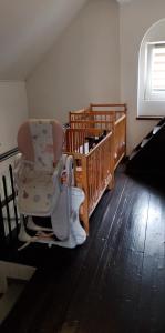 Postel nebo postele na pokoji v ubytování Dvojka