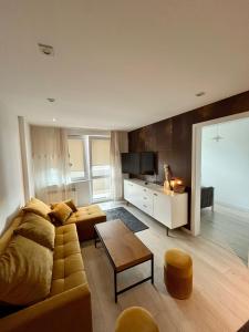 Ruang duduk di Apartment Kraków-Stare Miasto