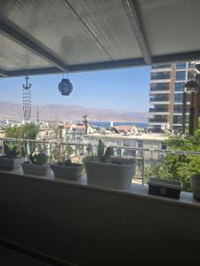 Balkón nebo terasa v ubytování נוף ים אילת