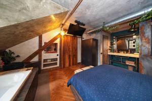 Giường trong phòng chung tại 4Friends Retreat Brasov