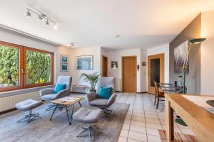 Χώρος καθιστικού στο Ferienwohnung Rieth