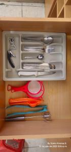 a drawer full of utensils in a drawerlicts sidx sidx sidx sidx sidx at DEPARTAMENTO en AREQUIPA JOSE LUIS BUSTAMANTE in Arequipa