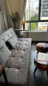 Зона вітальні в Copacabana Leme Studio - with a beautiful ocean view - 10th Floor