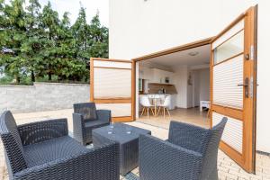 Χώρος καθιστικού στο Domki i Pokoje -WISIENKA