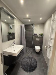 Koupelna v ubytování Ferienwohnung Haus Angela