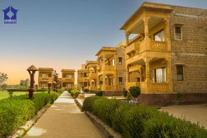 Bygningen som resortet ligger i