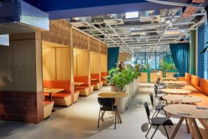 The Social Hub Glasgow的休息区