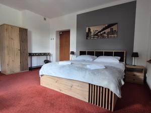 Posteľ alebo postele v izbe v ubytovaní Apartamenty Amadeus
