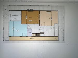 a floor plan of a house with at 4 to 5 Bedroom beautiful holiday home London sleeps 9-central Links in London