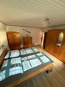 Ένα ή περισσότερα κρεβάτια σε δωμάτιο στο Traumwohnung Sonja