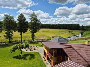 Vonkajšia záhrada v ubytovaní Agroturystyka Żubrówka