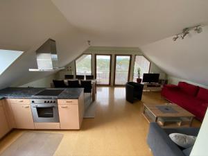 Kuchyň nebo kuchyňský kout v ubytování Ferienwohnung Karin