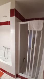 Koupelna v ubytování Apartmány U Libuše