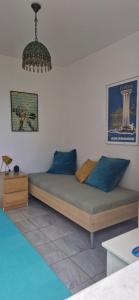 Posezení v ubytování Maison Pera Melana, entre mer et montagne