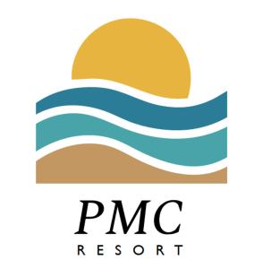 Un logotipo para un resort de pinos con sol y agua. en Alhambra Boutique Apartments by PMC Resorts, en Playa del Inglés
