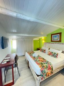 Postel nebo postele na pokoji v ubytování Sobrado da Vila Hotel