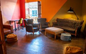 Viajero Cusco Hostel的休息区