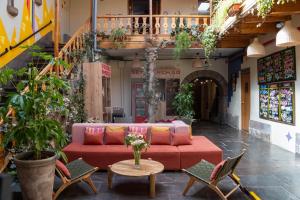 Viajero Cusco Hostel的休息区