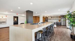 Kuchyň nebo kuchyňský kout v ubytování Landing Apartments - McCordsville