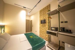 Kuchyň nebo kuchyňský kout v ubytování Hotel Royal