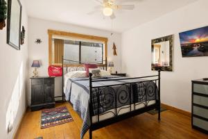 a bedroom with a bed and a window at Sierra Pines Retreat - Sleeps 6 in Incline Village