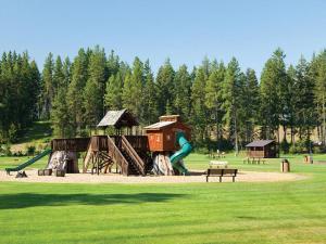 a park with a playground with a slide at Great Location Near Pool with Suncadia Pool Access in Cle Elum