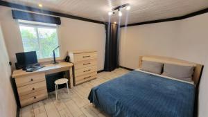 Giường trong phòng chung tại Lishchyn resort