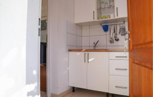 Nhà bếp/bếp nhỏ tại Pet Friendly Apartment In Viganj With Lake View