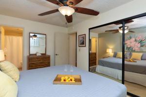 Voodi või voodid majutusasutuse Ocean View 2BR Home in Kailua-Kona toas