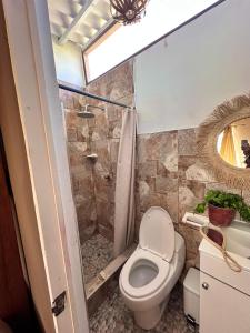 Koupelna v ubytování La Pepa Máncora