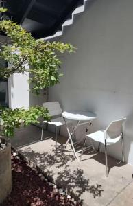 Et opholdsområde på Habitación Confortable en el Corazón de GDL