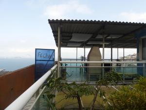 a view from the balcony of a house at Tiny House Rio in Rio de Janeiro