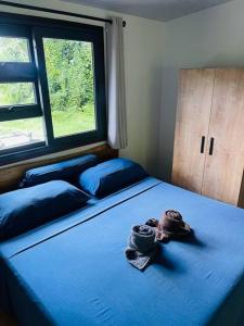 Voodi või voodid majutusasutuse Moana Lodge toas