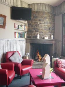 Posezení v ubytování Hostal Can Massot