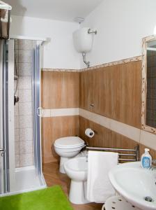 Koupelna v ubytování B&B Notti Sikane