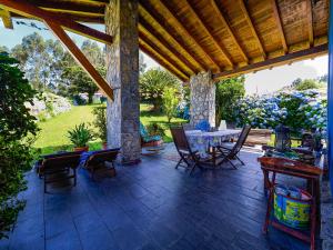 Zahrada ubytování La casa azul de Lua Un lugar mágico + 25 fotografií