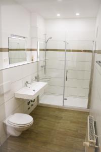 Koupelna v ubytování Ferienwohnung im Ostseebad Göhren in Strandnähe, Kurhaus Nordstrand,Nähe Binz und Sellin