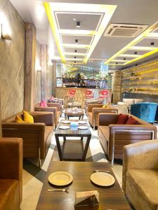 Χώρος καθιστικού στο Hotel Melody