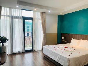 Кровать или кровати в номере BlueSeavia