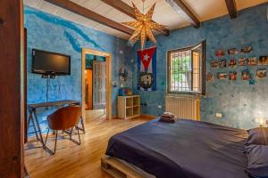 Μια τηλεόραση ή/και κέντρο ψυχαγωγίας στο Casa Particular luxury appartment
