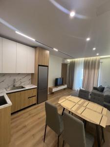 Kuchyň nebo kuchyňský kout v ubytování Priam apartment