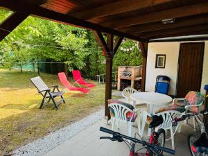 Taman di luar Lugas Apartman Siófok