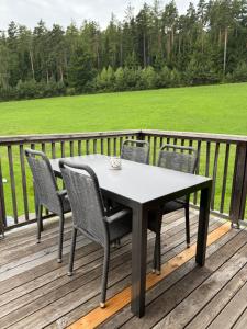 Balkón nebo terasa v ubytování Ferienwohnung Harrer