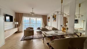 Et tv og/eller underholdning på Apartament Gdynia Żeromskiego