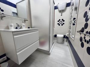 Koupelna v ubytování Casa della Conchiglia Castiglioncello