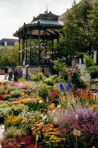 Zahrada ubytování Il Ponte Private Room with Hotel-Style Comfort